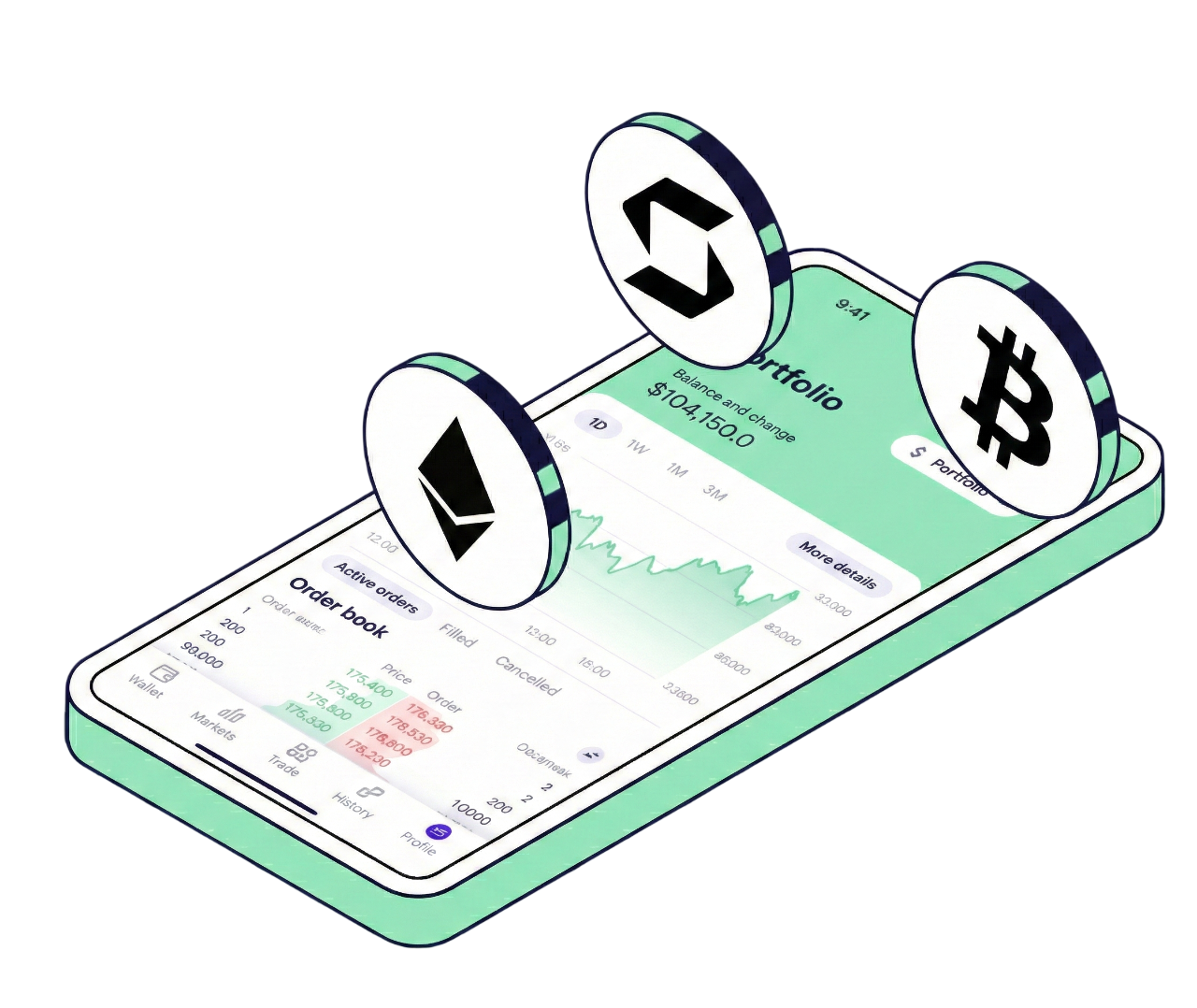 Телефон с приложением